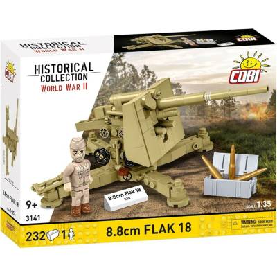 COBI 3141 World War II Německé protiletadlové dělo 8.8 cm Flak 18 1:35