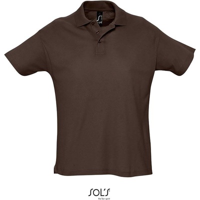Sol's Summer II Piqué polo hnedé choc.