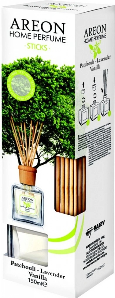 Areon aroma difuzér Home Perfume Patchouli - Lavender - Vanilla 150 ml