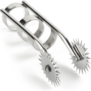 Mr. Steel Double Finger Pinwheel Silver