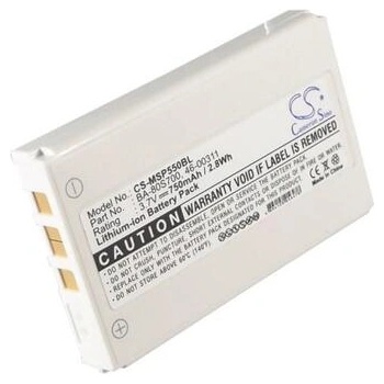 Cameron sino Батерия за баркод скенер Metrologic MS5500, Optimus S BA-80S700 LiIon 3.7V 750mAh Cameron Sino (CS-MSP550BL)