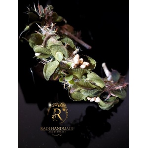 Radi handmade Диадема с тъмно зелени хортензии (570)
