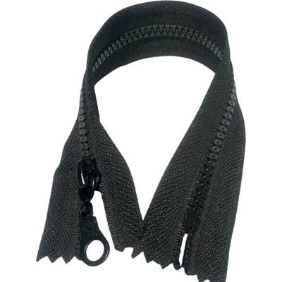 Zip kostkový 5 mm 25 cm Nedělitelný černý