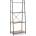 Bizzotto Етажерка Haldor черно-натурална 4 рафта 60, 5x150H cm (0730997)