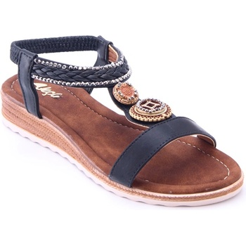 Johns Athletic Дамски сандали 7037 - Черни #360519 (360519_Черно)