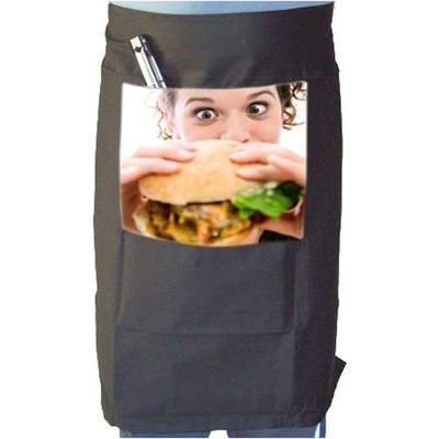 FotoDarky.cz Pánská zástěra krátká černá