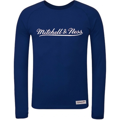 Mitchell & Ness Script Long Sleeve Logo Navy