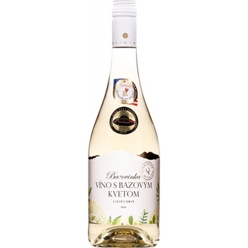 Bazovinka Víno s Bazovým Kvetom 11% 0,75 l (čistá fľaša)