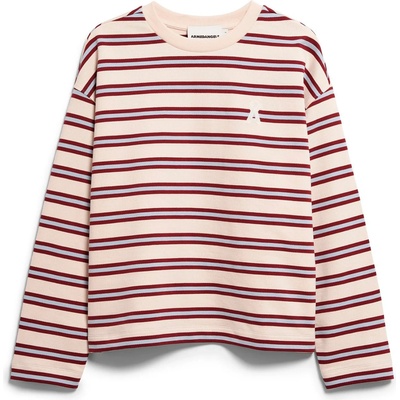 ARMEDANGELS Дамски пуловер ARMEDANGELS Women's Frankaa Maarlen Bold Jumper - Undyed / Velvet Red / Soft Blue (117-3158-0712)