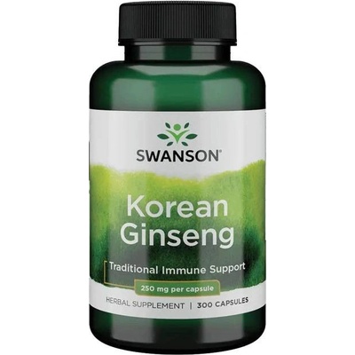 Swanson Žen-šen Korejský Korean Ginseng 250 mg 300 kapslí