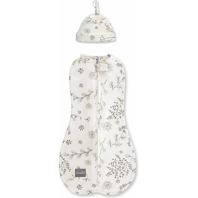 Sleepee Zavinovačka FIRST STEP Swaddle s čiapkou Bloom