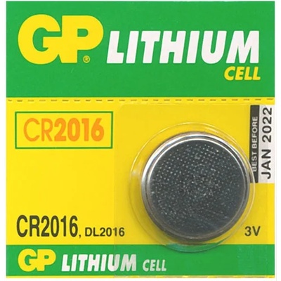 GP Batteries Батерия литиева gp cr2016, 3v, 1бр (gpblcr2016)