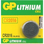 GP Batteries Батерия литиева gp cr2016, 3v, 1бр (gpblcr2016)