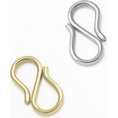 S zapínání z nerezové oceli 13x7mm - 1ks+B - Nerez SL / 100Ks