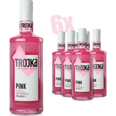 Trojka Pink premium Swiss vodka liqueur 17% 6 x 0,7 l (karton)