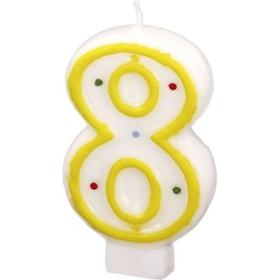 Dortová číslová svíčka "8"