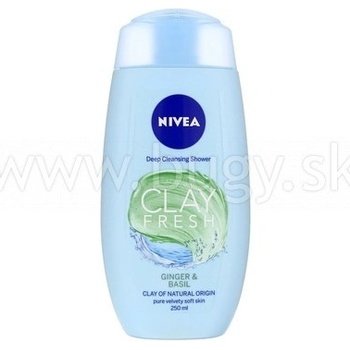 Nivea Clay sprchový gél s ílom zázvor a bazalka 250 ml