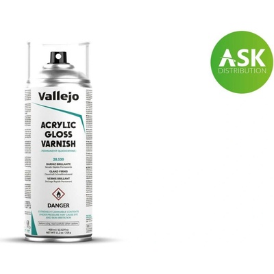 Vallejo Aerosol 28530 Gloss Varnish lesklý lak 400 ml. – Zboží Dáma