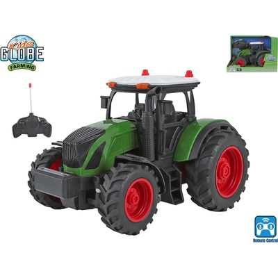 Kids Globe Farming dálkově ovládaný traktor na farmu 2,4 GHz cca 20 cm