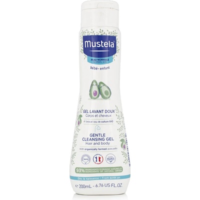 Mustela Detský jemný čistiaci gél na telo a vlasy Gentle Cleansing Gél 200 ml