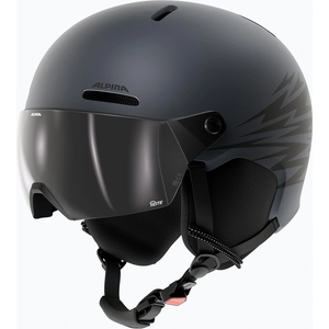 Alpina Детска скиорска каска Alpina Zupo 2 Visor Q-Lite midnight grey