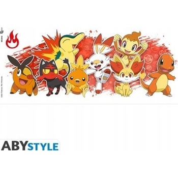 ABYstyle Hrnek Pokémon Fire Starters 320 ml