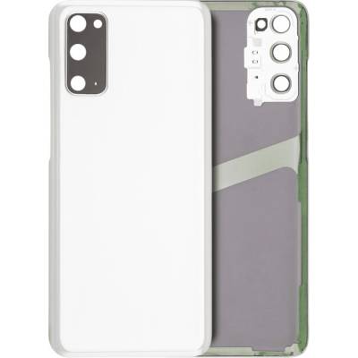 Zadní sklo + kryt objektivu Samsung Galaxy S20 5G (bez loga) – Aftermarket Plus – oblačně bílé SAM3514