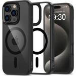 Tech-Protect Magsafe Калъф за iPhone 16 Pro, Tech-Protect MagMat Clear Case, Черен (5906302311149)