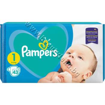 Pampers Пелени Pampers New Baby New Born, 43-Pack, p/n PA-0201704 - Пелени за еднократна употреба за бебета с тегло от 2 до 5 kg (PA-0201704)