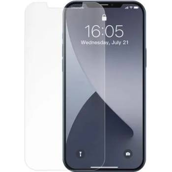 Baseus Full Screen Frosted Tempered Glass (SGAPIPH61P-LM02) - матирано стъклено защитно покритие за целия дисплей на iPhone 12, iPhone 12 Pro (матиран) (2 броя)