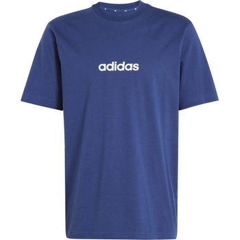 adidas Мъжка тениска adidas Linear Single Jersey Tee T-shirt - Dark Blue / White (216-4860-0312)