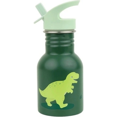 A Little Lovely Company nerezová jednovrstvová fľaša na pitie dinosaurus 350 ml