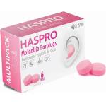 Haspro 6p силиконови тапи за уши, розови (epum2002)
