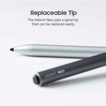 Adonit Алуминиева професионална писалка за iPad (модели след 2018 година) - Adonit Neo Stylus (тъмносив) (ADNEOG)