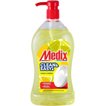 Medix Препарат за миене на съдове Clean & Easy, с помпа, жълт, 800 ml