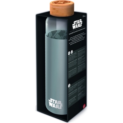 Epee Merch Star Wars sklenená fľaša so silikónovým návlekom 585 ml