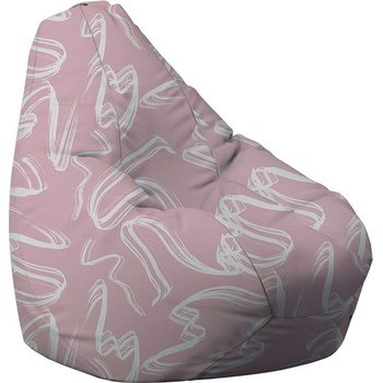 Image 1 of PUFRELAX Пуф, круша, 220л. , Nirvana Hobbit, Blush Brush, Водоустойчив, Перящ се калъф, Пълнеж от Полистиролни перли, принт (PUF-G-NH-TEXP-BSH)