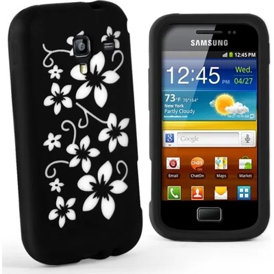 Samsung Galaxy Ace 2 I8160 Flora Силиконов Калъф Черен + Протект