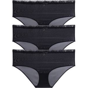 DORINA Комплект от три - дамски хипстер Dorina Essential Microfibre черни DORINA | Cheren | ЖЕНИ | XL
