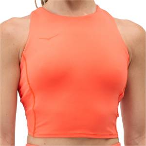 HOKA Дамски спортен сутиен Hoka Women's Elaro Crop Bra Sports bra - Bell Pepper - размер XS (114-3378-0311)