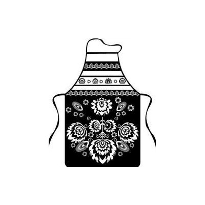 Prohome Zástěra Folk černá