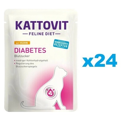 Kattovit Feline Diet Diabetes Chicken 24 x 85 g