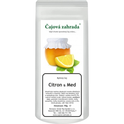 Čajová zahrada Rooibos Citron & Med rooibos čaj 90 g