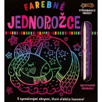 Farebné jednorožce Vyškrabávacie obrázky