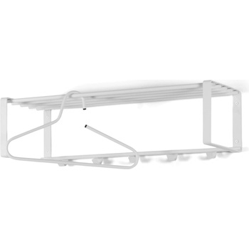 Spinder Design Бяла метална стенна закачалка с рафт 70 cm Rex - Spinder Design (GW126-01)