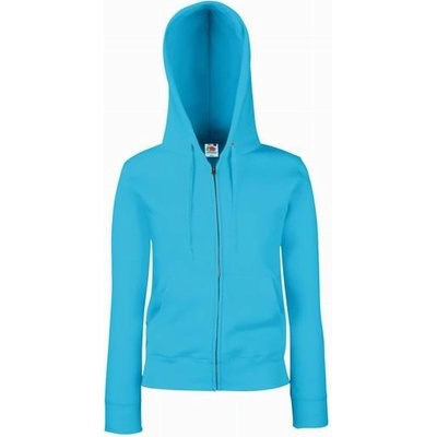 Fruit of the Loom Premium Hooded Sweat Jacket Azure Blue