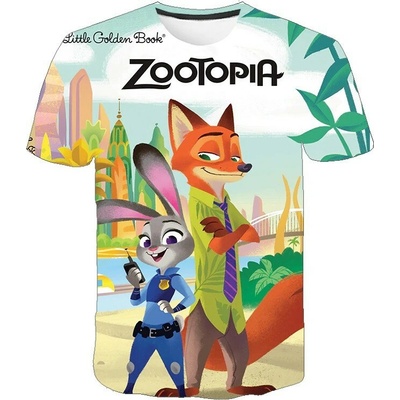 Detské tričko Zootropolis Judy a Nick