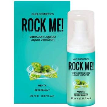 Nuei Течен вибратор с аромат на Мента "nuei rock me menta" 20 мл