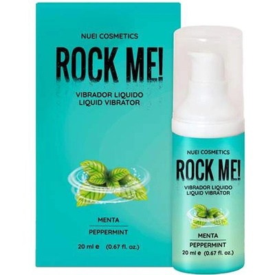 Nuei Течен вибратор с аромат на Мента "nuei rock me menta" 20 мл