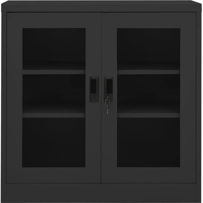 vidaXL 335933 Kancelářská skříň 90 x 40 x 90 cm ocel, antracit – Zboží Mobilmania